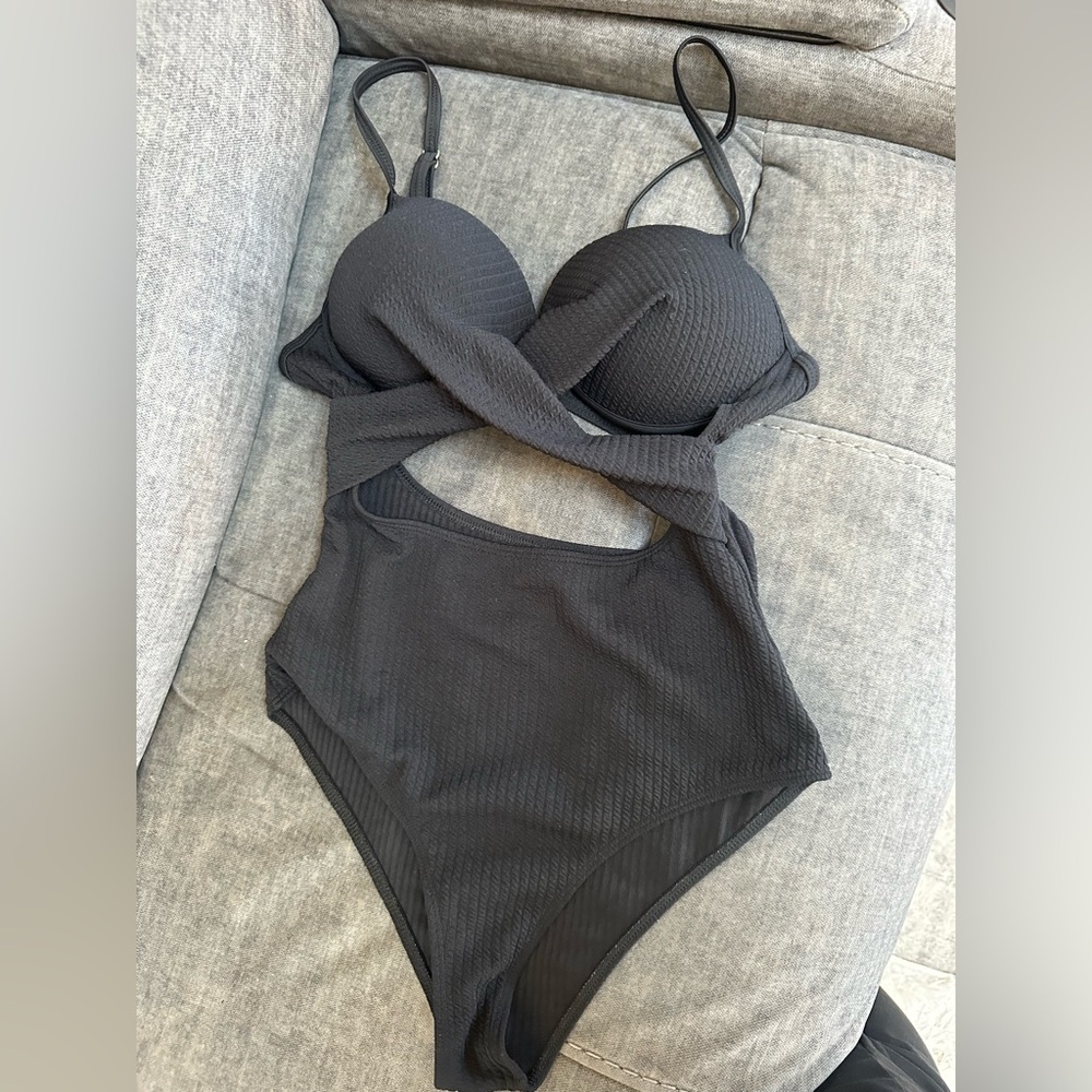 Black Cutout One-Piece Swimsuit